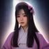 数据分析师林然头像，戴耳机的年轻女性，面对多屏电脑工作